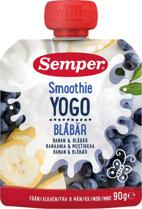 SEMPER Banānu, Melleņu (6 mēn.+) jogurts, 90 gab. - 1