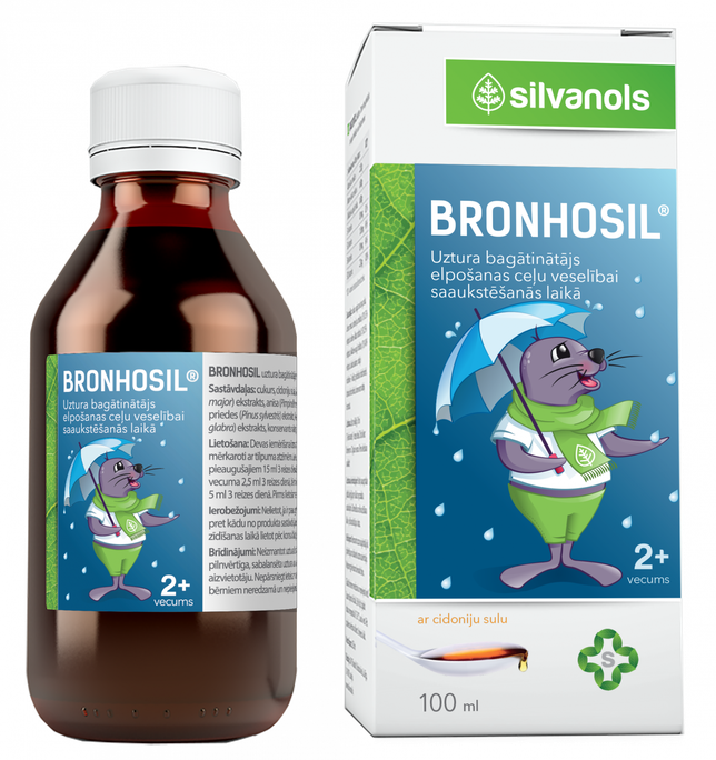 BRONHOSIL šķidrums, 100 ml - 1