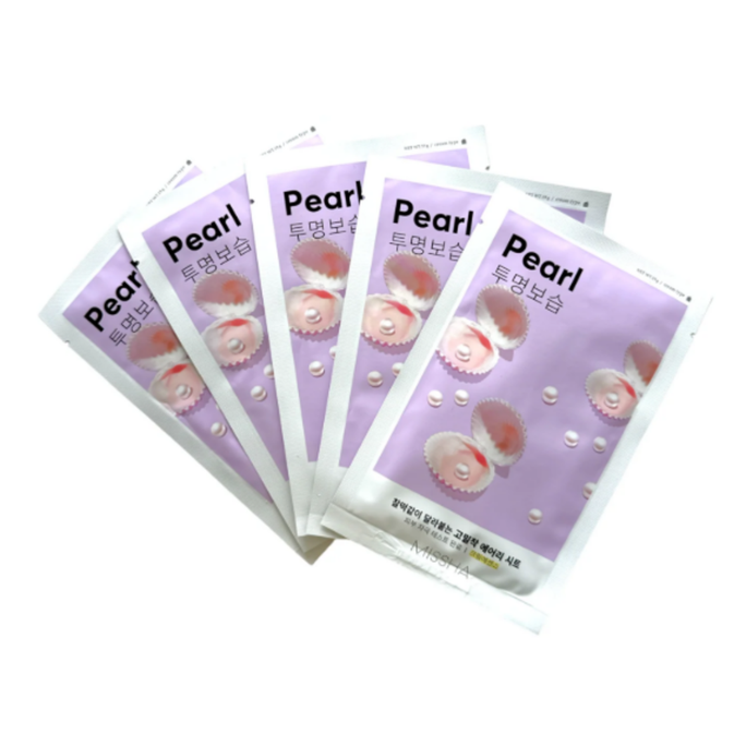 MISSHA Airy Fit Pearl sejas maska, 19 g - 2