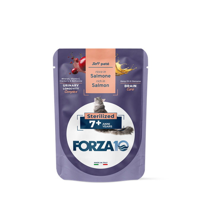 FORZA10 BotaniCAT Sterilizētiem Kaķiem 7+ g., Ar Lasi, Mīkstā pastēte, 80 g - 1