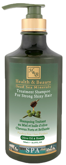 HEALTH&BEAUTY Dead Sea Minerals Olive Oil & Honey šampūns, 780 ml - 1