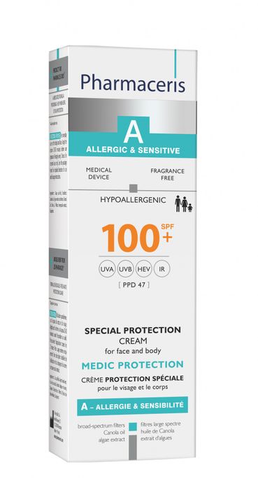 PHARMACERIS A Medic Protection MD SPF100+ saules aizsarglīdzeklis, 75 ml - 2