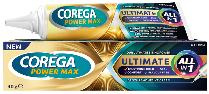 COREGA Ultimate All in 1 fiksācijas krēms zobu protēzēm, 40 g - 1