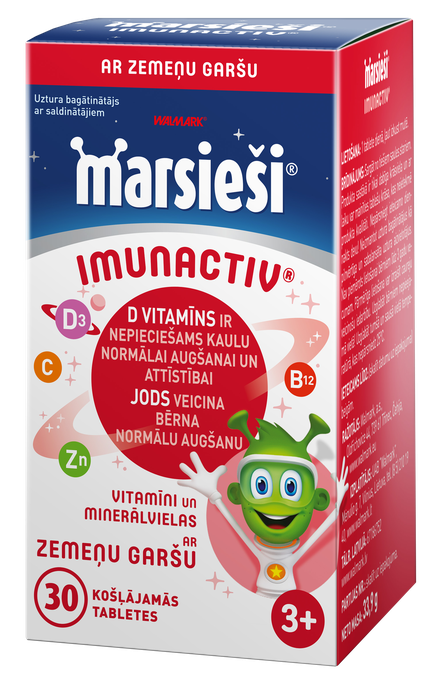 MARSIEŠI Imunactiv košļājamās tabletes, 30 gab. - 1