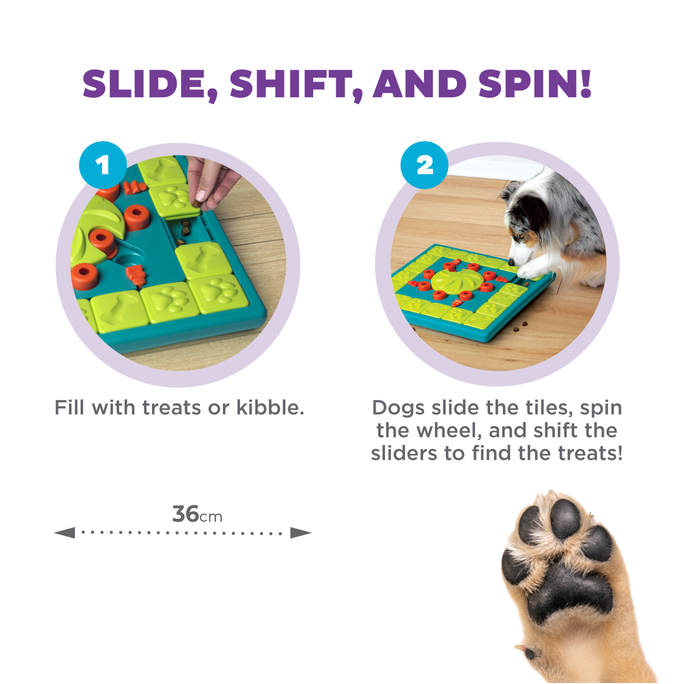 OUTWARD HOUND Puzle Multipuzzle, Zaļa rotaļlieta, 1 gab. - 3