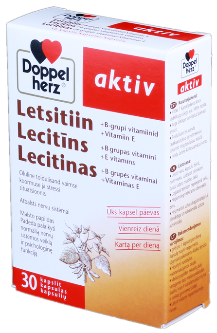 DOPPELHERZ Aktiv Lecitīns kapsulas, 30 gab. - 1