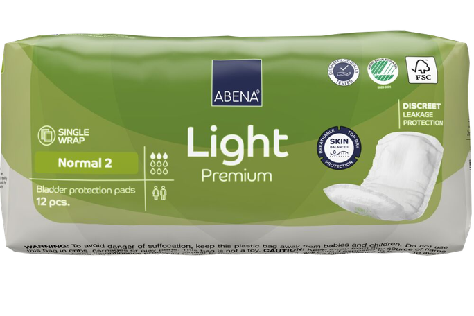 ABENA Light Normal 2 Premium uroloģiskie ieliktņi, 12 gab. - 1