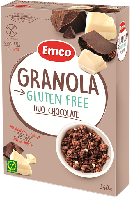 EMCO Granola Duo Chocolate pārslas, 340 g - 1