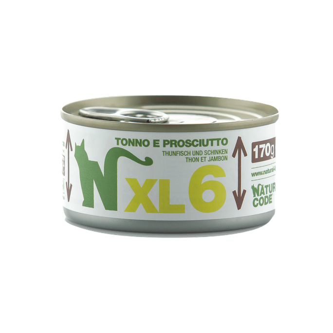 NATURAL CODE XL6 tuno ir kumpio šlapias maistas, 170 g - 1
