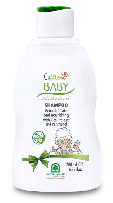 NATURA HOUSE Cucciolo Baby maigs šampūns bērniem ar rīsu proteīniem un pantenolu, 200 ml - 1