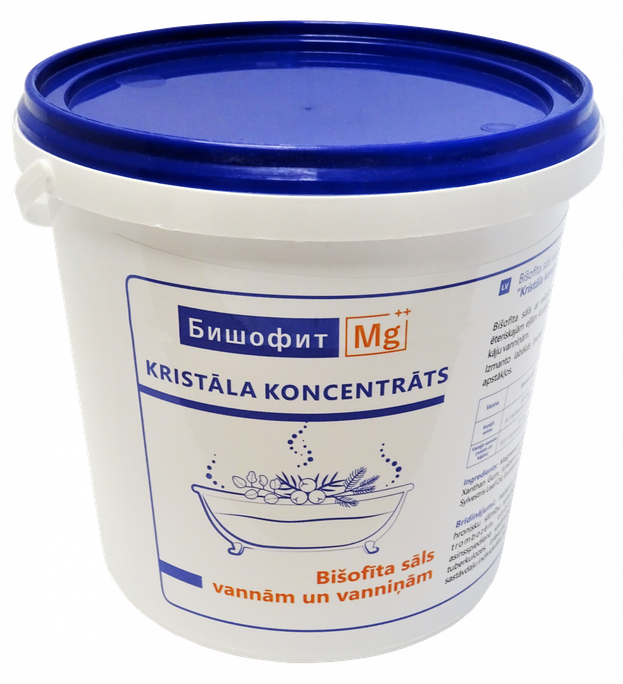 BISOFIT MG Kristālu koncentrāts vannas sāls, 1350 g - 1