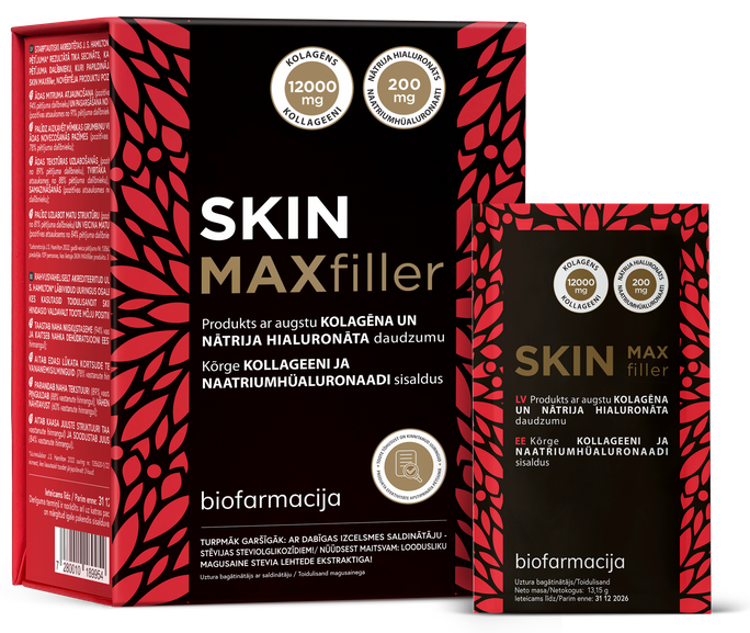 BIOFARMACIJA Skin MAXfiller kolagēns, 28 gab. - 1