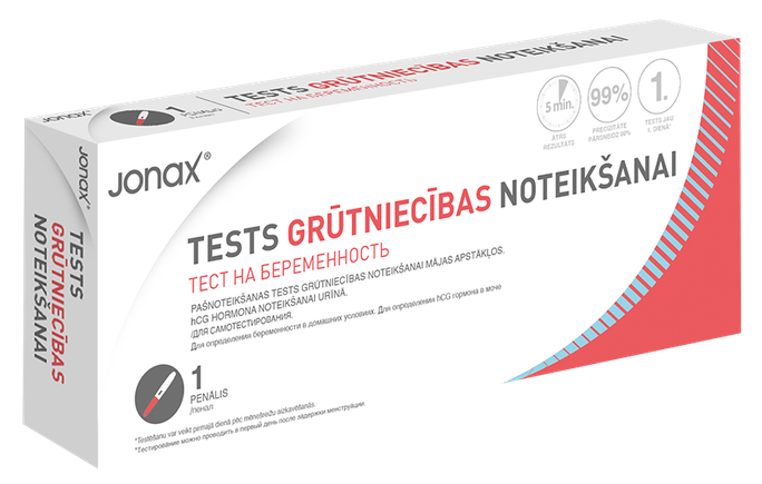 JONAX Penālis grūtniecības tests, 1 gab. - 1