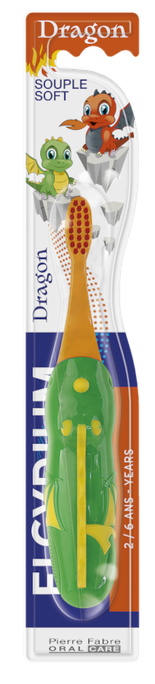 ELGYDIUM Dragon, nuo 2 iki 6 metų dantų šepetėlis, 1 vnt. - 2