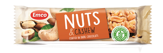 EMCO Nuts & Cashew batoniņš, 35 g - 1