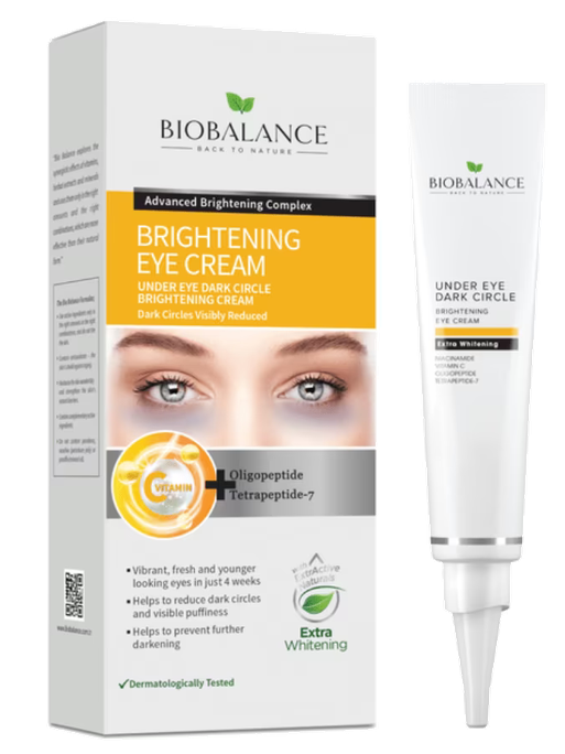 BIOBALANCE Under Eye Brightening acu krēms, 15 ml - 1