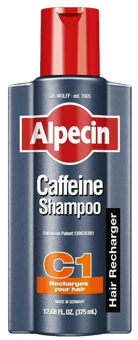 ALPECIN Caffeine C1 Pret Matu Izkrišanu Vīriešiem šampūns, 375 ml - 1