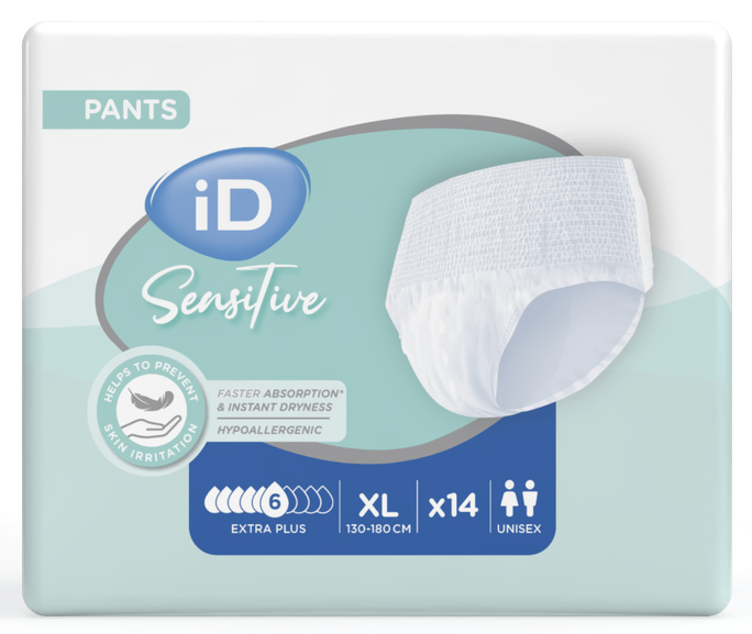 ID Sensitive Pants Extra Plus XL (130-170 cm) biksītes, 14 gab. - 1