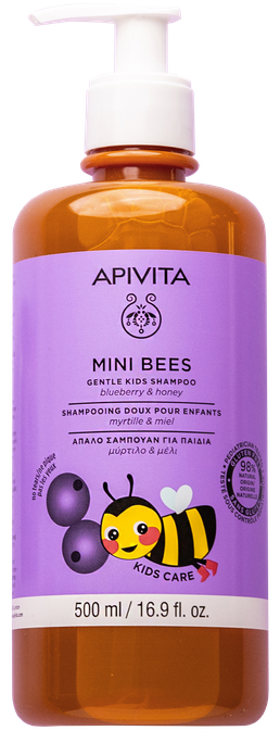 APIVITA Mini Bees Gentle Kids šampūns, 500 ml - 1