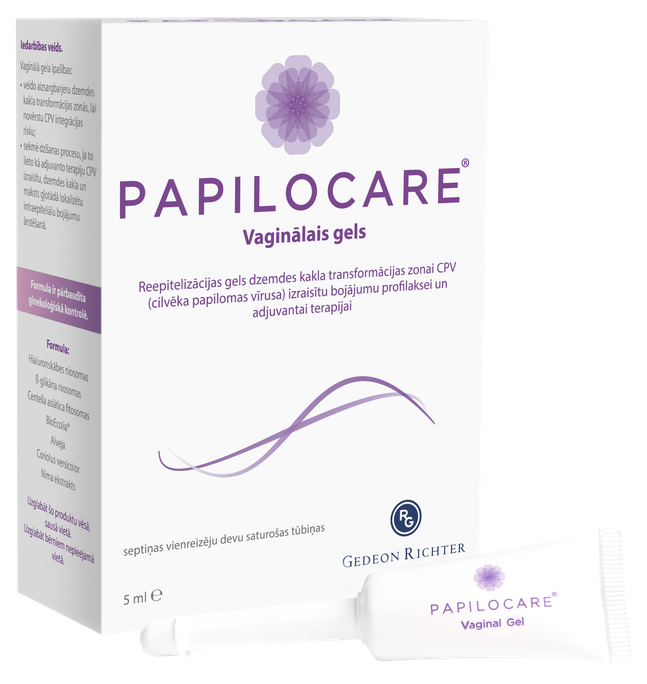PAPILOCARE 5ml vaginālais gels, 7 gab. - 1