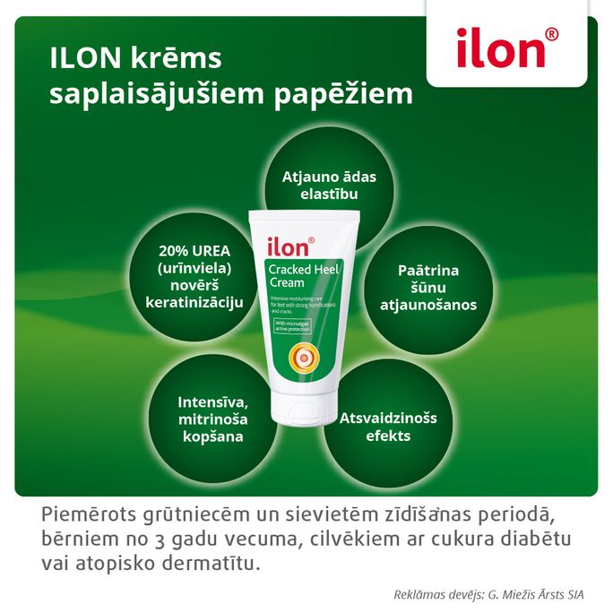 ILON Cracked Heel krēms kājām, 75 ml - 3