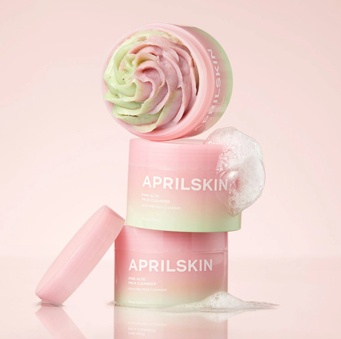 APRILSKIN Pink Aloe Pack attīrošs līdzeklis, 120 g - 3