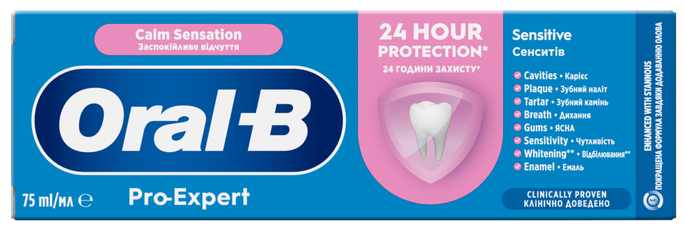 ORAL-B Pro-Expert Sensitive Calm Sensation zobu pasta, 75 ml - 1