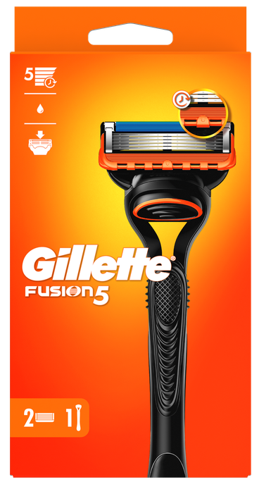 GILLETTE Fusion5 2 maiņas kasetnes + skuveklis, 1 gab. - 1