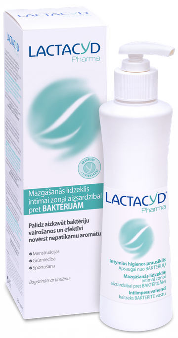 LACTACYD Pharma Antibacterial mazgāšanas līdzeklis intīmai zonai, 250 ml - 1