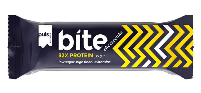 PULS NUTRITION Bite Cheesecake batoniņš, 35 g - 1