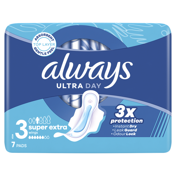 ALWAYS Ultra Night higiēniskās paketes, 7 gab. - 1
