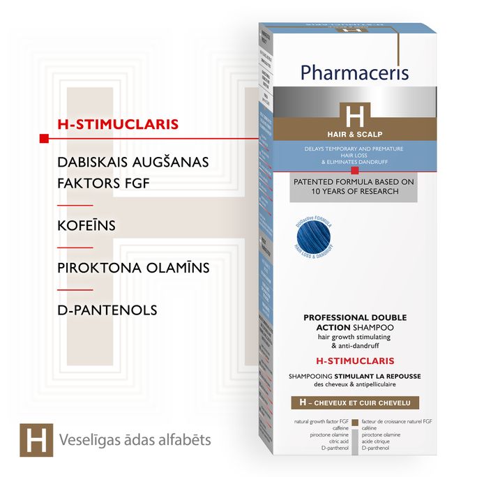 PHARMACERIS H-Stimuclaris šampūns, 250 ml - 3