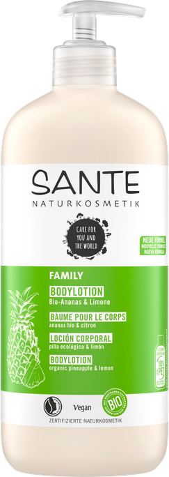 SANTE Family Organic Pineapple & Lemon kūno losjonas, 500 ml - 1