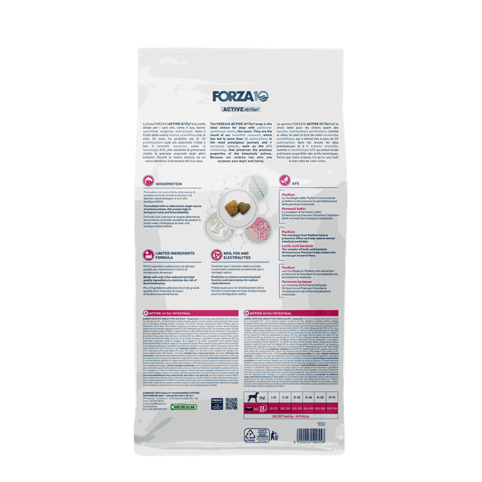 FORZA10 Activevetdiet Intestinal, Suņiem sausā barība, 4 kg - 2