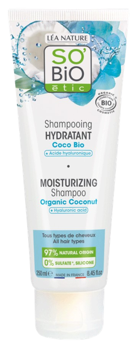 SO BIO ETIC Organic Coconut šampūns, 250 ml - 1