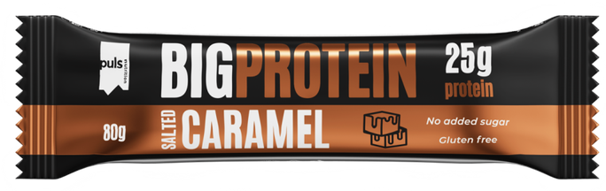 PULS NUTRITION Big Protein Salted Caramel batoniņš, 80 g - 1