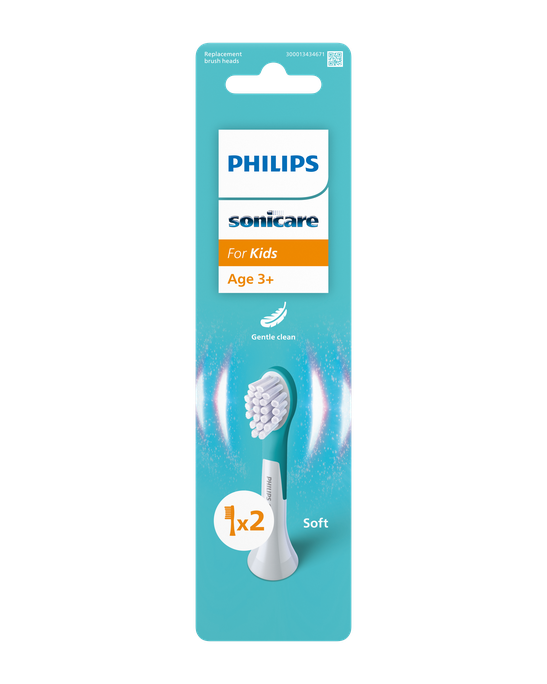 PHILIPS (no 3g.)Sonicare KIDS HX6032/90 elektriskās zobu birstes uzgaļi, 2 gab. - 1