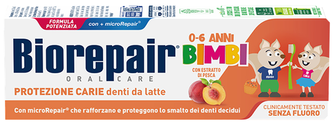BIOREPAIR Kids (Persiku, 0-6 g.) zobu pasta, 50 ml - 1