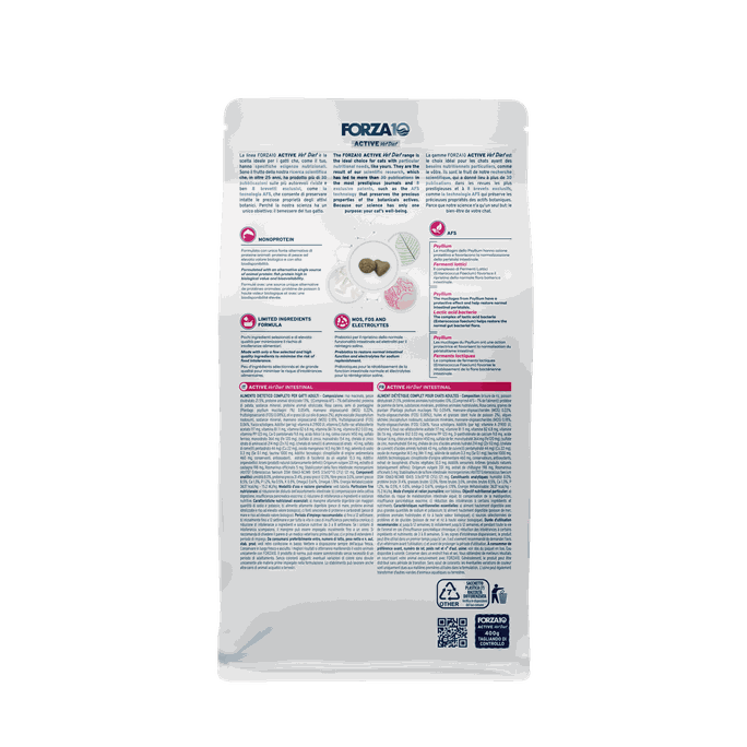 FORZA10 Active Vetdiet Cat Intestinal, Kaķiem sausā barība, 400 g - 2