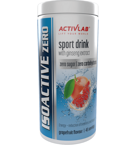 ACTIVLAB Iso Active Zero Grapefruit, greipfrutų skonio milteliai, 225 g - 1
