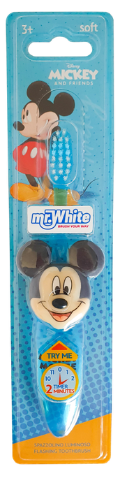 MR. WHITE Mickey Mouse zobu birste, 1 gab. - 1