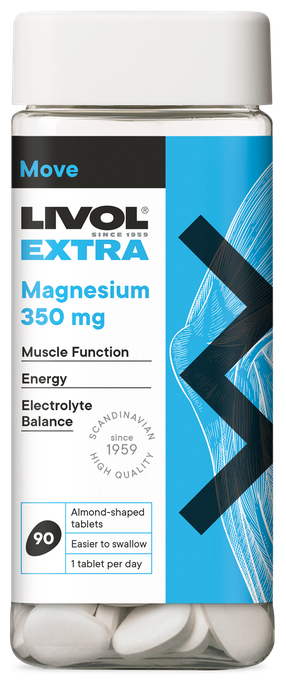 LIVOL Extra Magnesium 350 mg tabletes, 90 gab. - 1