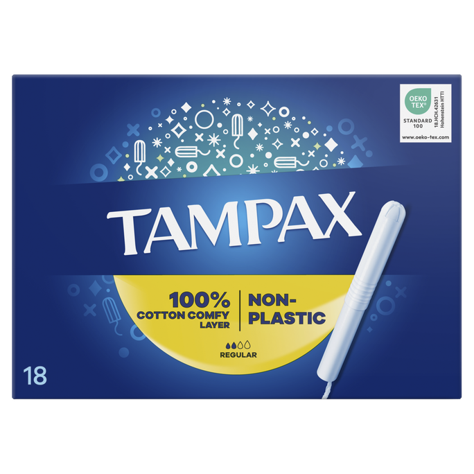 TAMPAX Plastic Free, Regular tamponi, 18 gab. - 1