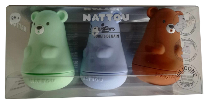 NATTOU Bath Toys komplekts, 1 gab. - 3