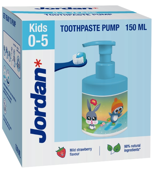 JORDAN Kids Pump (0-5) zobu pasta, 150 ml - 1