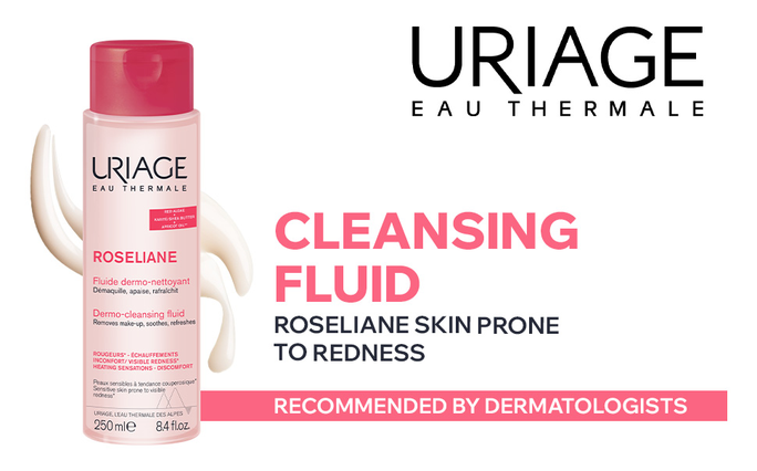 URIAGE Roseliane Cleansing fluidas, 250 ml - 3
