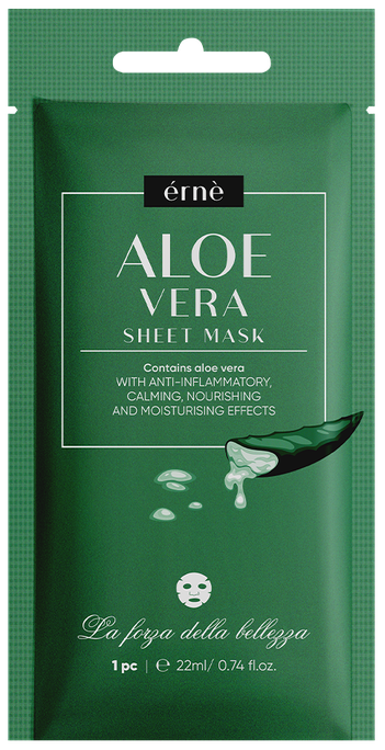 ERNE Aloe Vera auduma sejas maska, 22 ml - 1