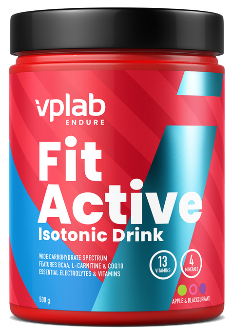 VPLAB FitActive Apple and Blackcurrant pulveris, 500 g - 1