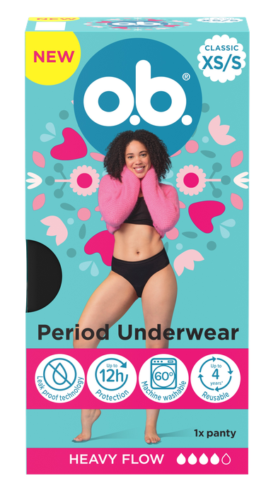 O.B. XS/S menstruālās biksītes, 1 gab. - 1