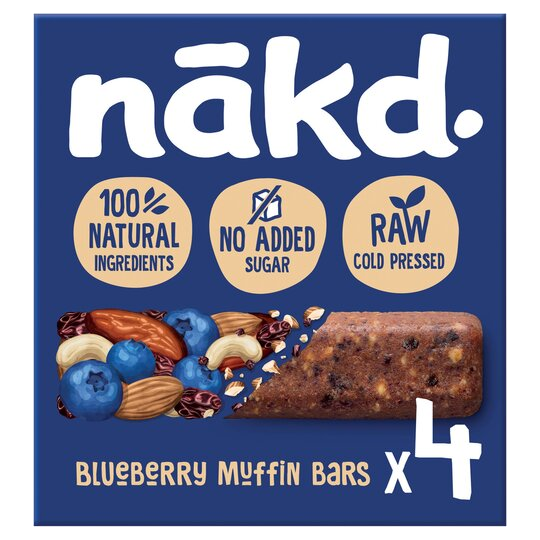 NAKD Blueberry Muffin 35g batoniņš, 4 gab. - 1